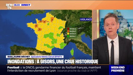 Inondations: un mois de précipitations en trois jours dans les départements concernés