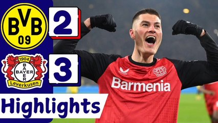 Borussia Dortmund vs Bayer Leverkusen 2-3 | Highlights And Goals | Bundesliga 2025