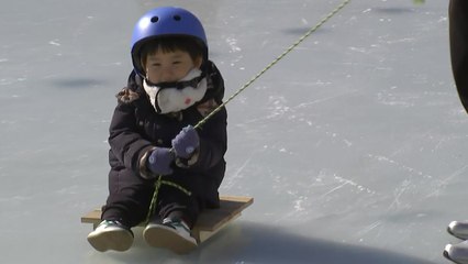 도심 속 겨울 놀이터...성북구 겨울 썰매장 '북적' / YTN