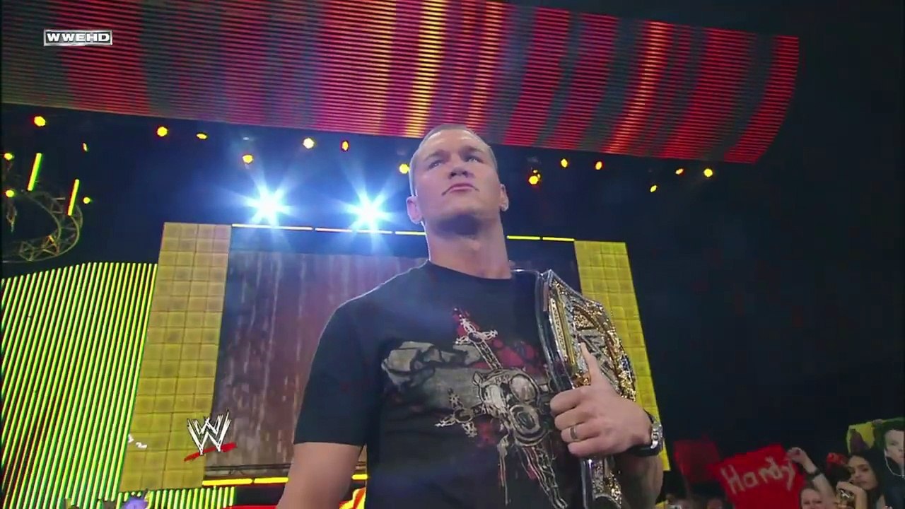 01.21.08 WWE RAW Jeff Hardy and Randy Orton In Ring