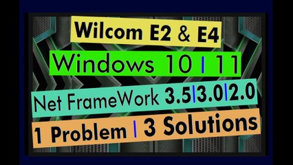 WILCOM NET FRAME problems in WINDOWS 10 & 11  l 2024