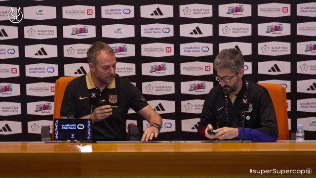 Rueda de prensa de Hansi Flick, Real Madrid vs. FC Barcelona de Supercopa de España