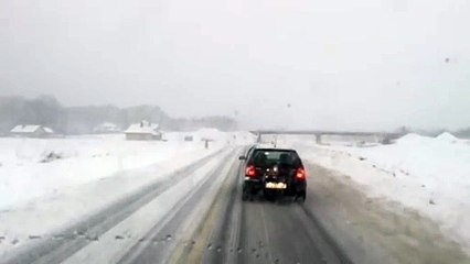 DK6 atak zimy. Trasa: Koszalin - Słupsk