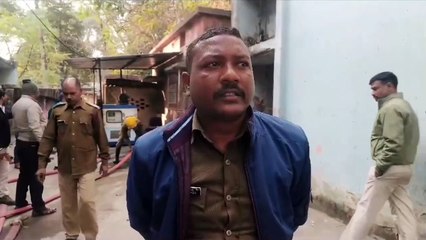 पुराने रिकॉर्ड रूम में लगी आग पुरानी फाइल और समान जाकर हुआ खाक