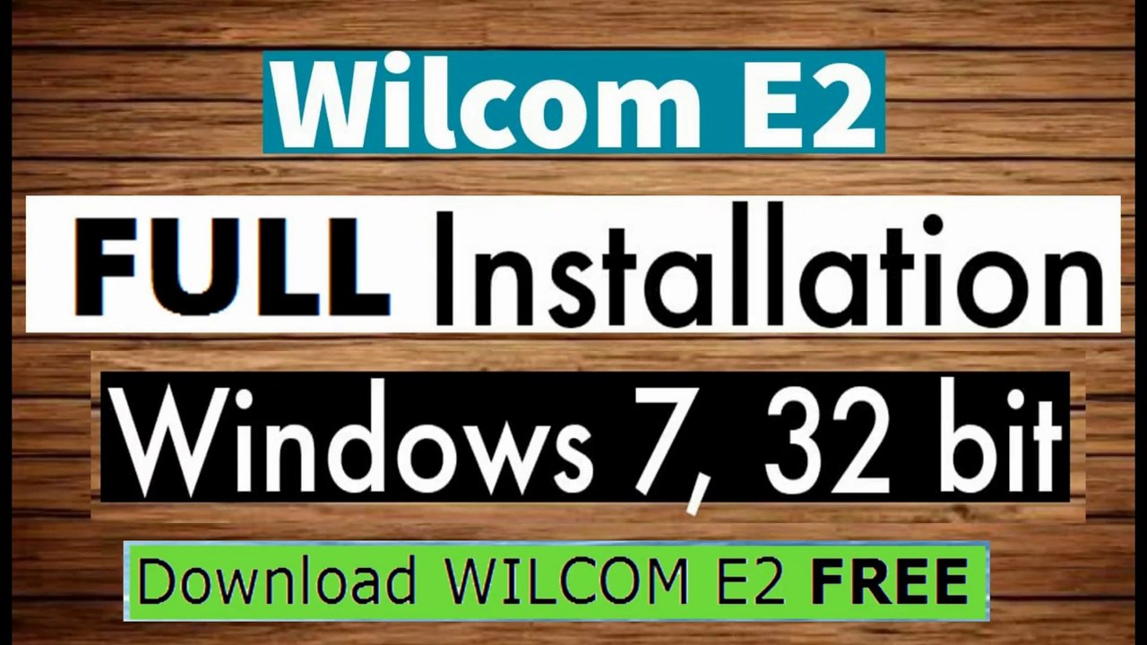 WILCOM E2 for WiN 7 (32 bit)  Full Installation 2025