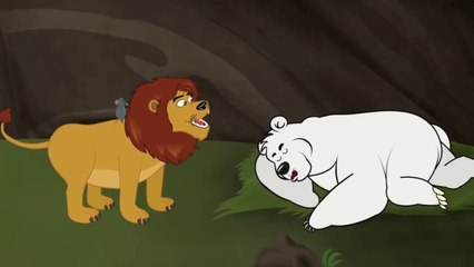 Kids story | The Lion, The Mouse and The Sleepy Bear