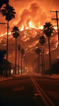 _The fire in the American state of Los Angeles has so far engulfed more than 30 thousand acres of land_* *_10,000 property burnt to ashes, 10 people killed_* *_Displacement of one lakh 80 thousand people_* *_The fire could not be controlled yet, due to th