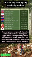 10 mata uang tertua yang masih di gunakan hingga sekarang  #football #beritaterkini