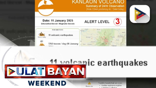 Phivolcs, ibinabala ang posibilidad ng biglaa't malakas na pagsabog ng Bulkang Kanlaon