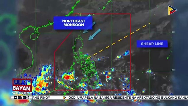Shear line, patuloy na magpapaulan sa Eastern Visayas, Bicol Region, at MIMAROPA