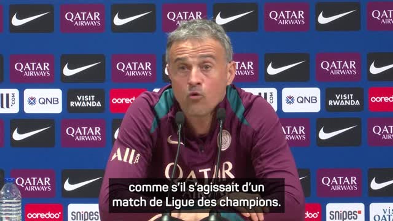 PSG - Luis Enrique : "Jouer contre Saint-Étienne comme un match de Ligue des Champions"