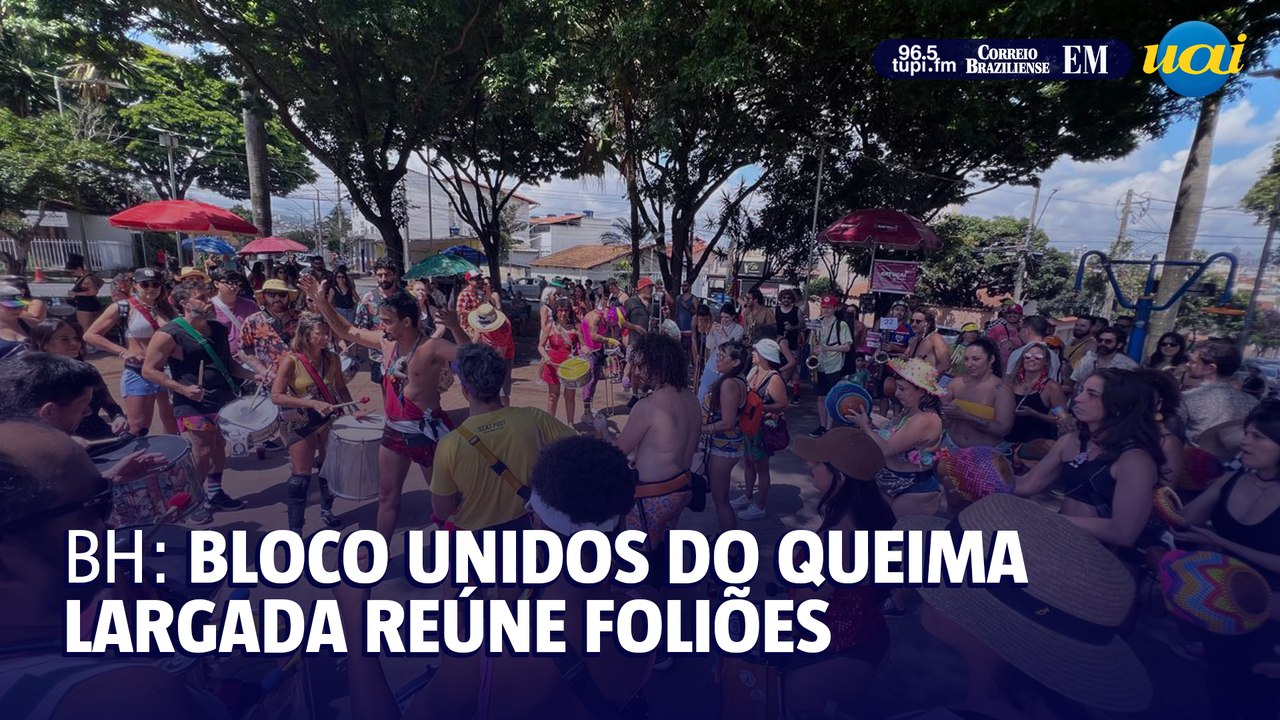 Pré-carnaval: bloco Unidos do Queima Largada reúne foliões em BH