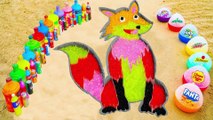 How to make Rainbow Fox Cute with Orbeez, Big Balloons of Fanta, Mirinda, 7up, Coca Cola and Mentos