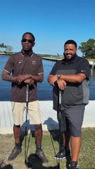 Travis Scott x DJ Khaled ⛳😂  "Two biggest golfers in the game."