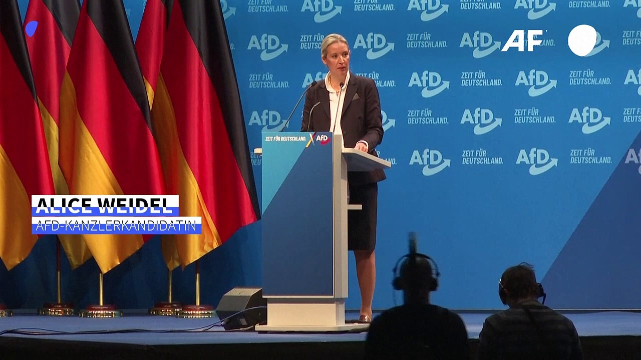 Weidel bei AfD-Parteitag: "Werden alle Windräder niederreißen"