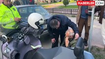 Samsun'da Motosiklet Kazası: Yaya Yaralandı