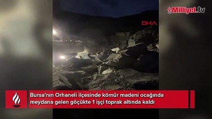 Bursa'da kömür ocağında göçük: 1 işçi toprak altında