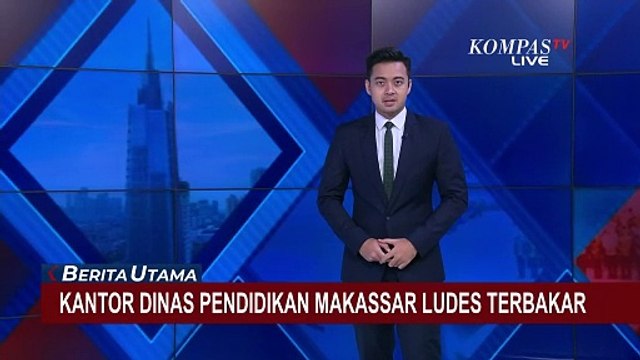 Kebakaran Melanda Kantor Dinas Pendidikan Makassar, Api Diduga Berasal dari Belakang Gedung