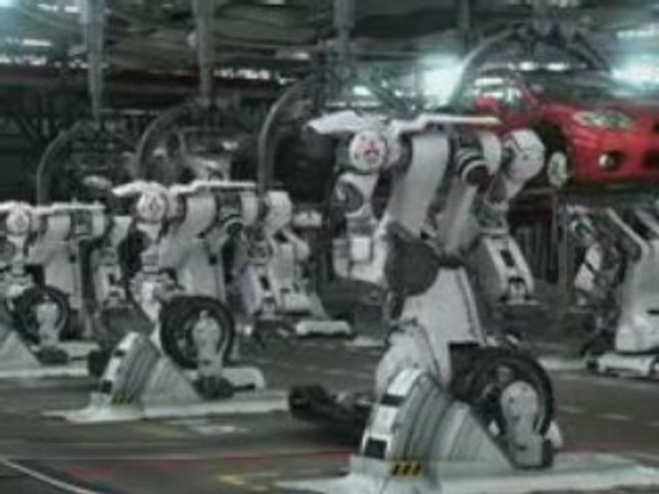 Mitsubishi robot factory Synthetic manufacturing at its most