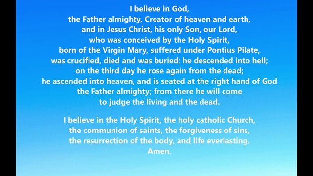 The Apostles' Creed
