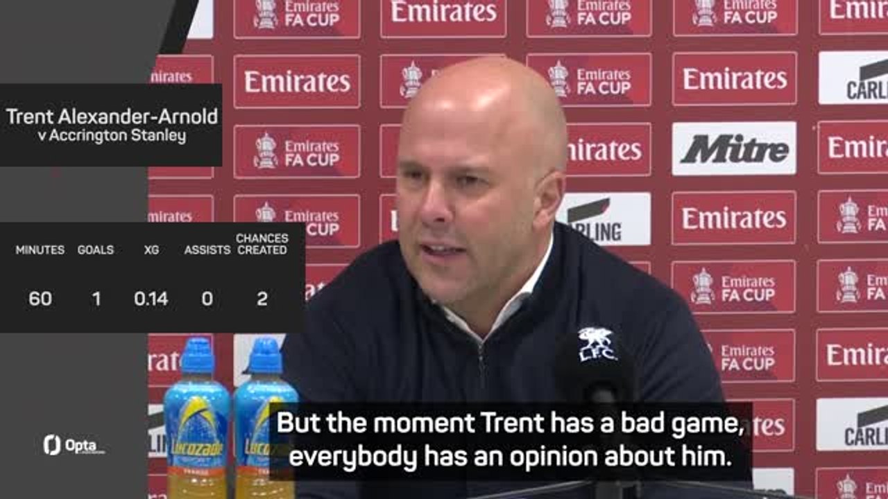 Intense criticism is huge compliment for Alexander-Arnold - Slot