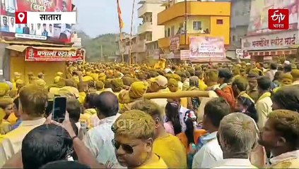 'खंडोबा-म्हाळसा' शाही विवाह सोहळ्यास पाच लाख भाविकांची उपस्थिती, सदानंदाच्या येळकोटानं पाल नगरी दुमदुमली