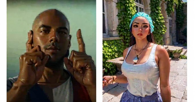 Booba taquine Demdem, l'épouse de Gims, en la filmant avec l'un de ses morceaux