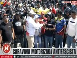 Caracas | Fuerza motorizada antifascista se moviliza tras la juramentación del pdte. Nicolás Maduro