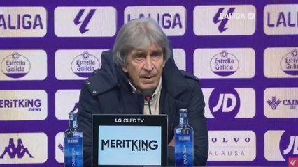 Manuel Pellegrini, rueda de prensa completa hoy tras el Valladolid 1 - Betis 0