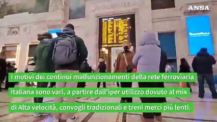Treni in tilt, la prima causa e' la rete troppo affollata