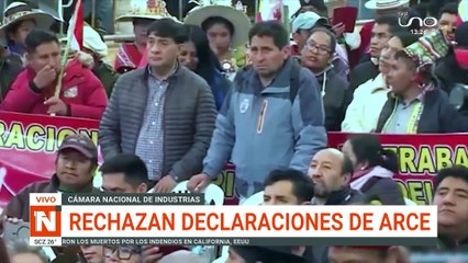 RECHAZAN DECLARACIÓN DE ARCE