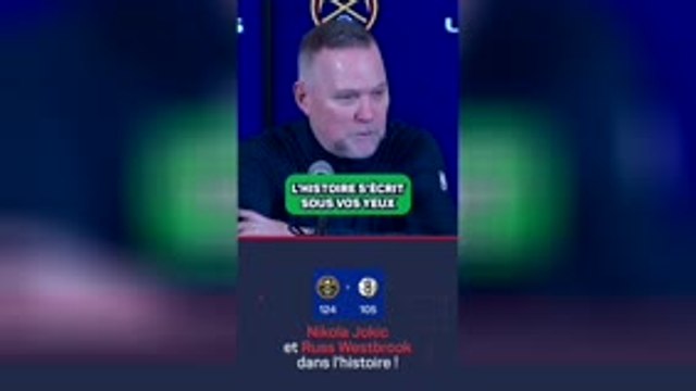 Denver Nuggets - Malone : Avec Jokic et Westbrook, vous êtes sur la chaîne Histoire