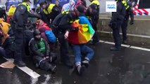 Several arrested as climate activists block major highway in The Hague