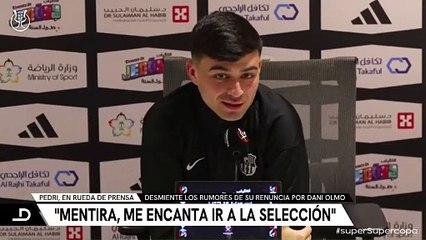 Pedri: "Lo del boicot a la selección es una mentira que espero que no se haya creído nadie"
