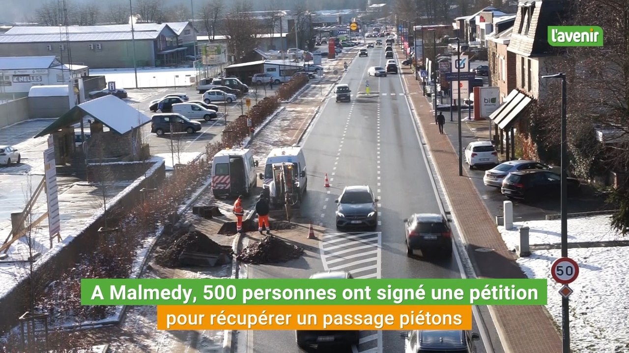 A Malmedy, 500 personnes ont signé une pétition pour récupérer un passage piétons