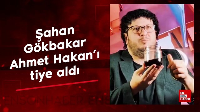 Ahmet Hakan canlı yayında petrol kokladı, Şahan Gökbakar tiye aldı