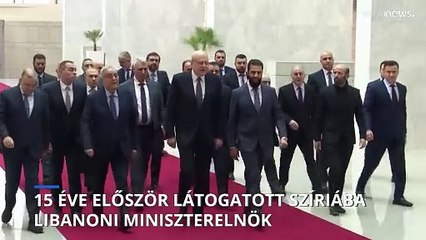 15 év óta először látogatott a szíriai fővárosba libanoni miniszterelnök