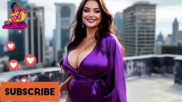 امرأة طبيعية أكبر من 40 عامًا ترتدي ملابس أنيقة وجذابة في أردية قصيرة من الساتان