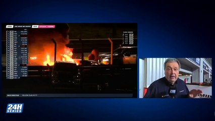 24H Dubaï 2025 Race Tomlinson Massive Fire