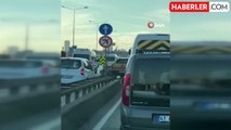 Kartal'da Servis Sürücüleri Trafiği Tehlikeye Attı