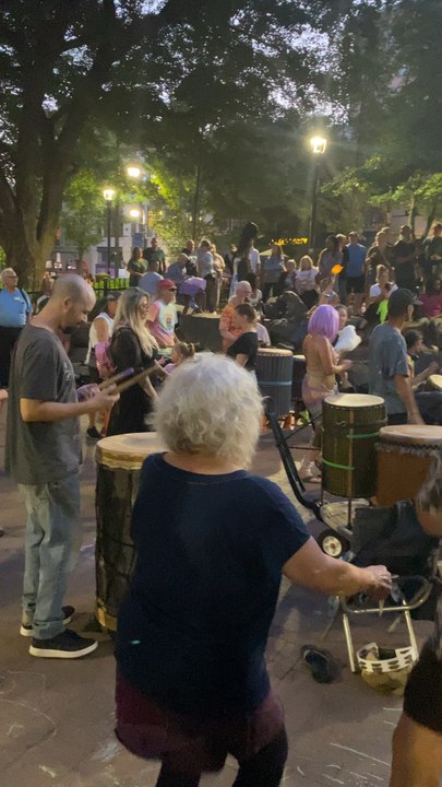 Drum circle Asheville, NC