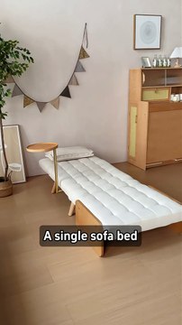 🏡JASIWAY Beige Folding sofa bed Convertible Cotton & Linen✨#shorts #furniture #sofa #sofabed