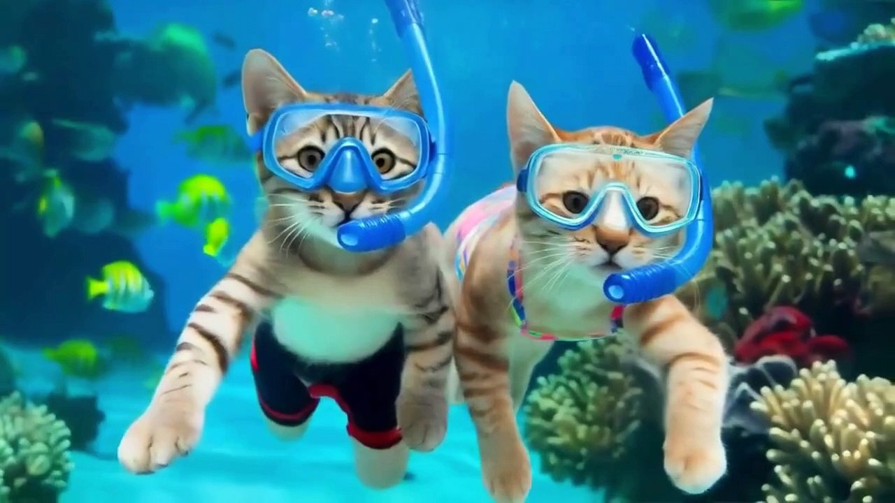 "Beachside Meows: A Furry Coastal Getaway" "Purrs in the Sand: A Cat's Beach Day"