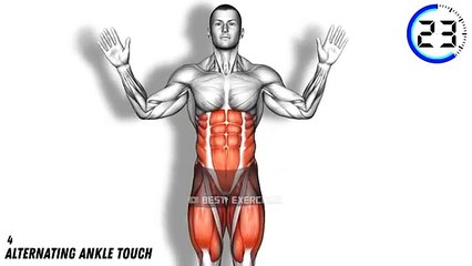 Standing Abs Workout to Lose Belly Fat in 1 Week at Home