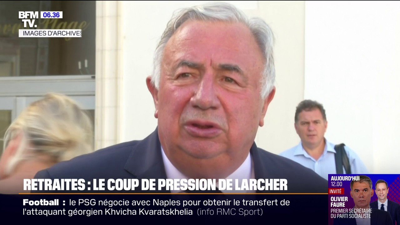 Réforme des retraites: le président du Sénat ne veut "ni suspension ni abrogation"