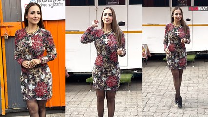 Malaika Arora के चेहरे पर Arjun Kapoor से Breakup के बाद दिखी मायूसी, Show के Set पर हुई Spot