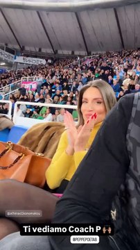 Ο Μπρούνο Τσερέλα μαζί με την Αθηνά Οικονομάκου στην Ιταλία