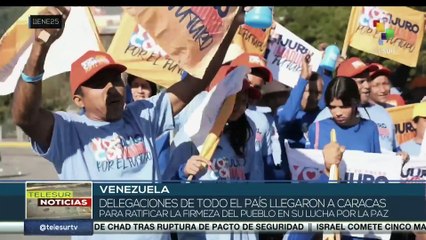 Delegaciones de todo el país llegaron a Caracas para ratificar la firmeza del pueblo