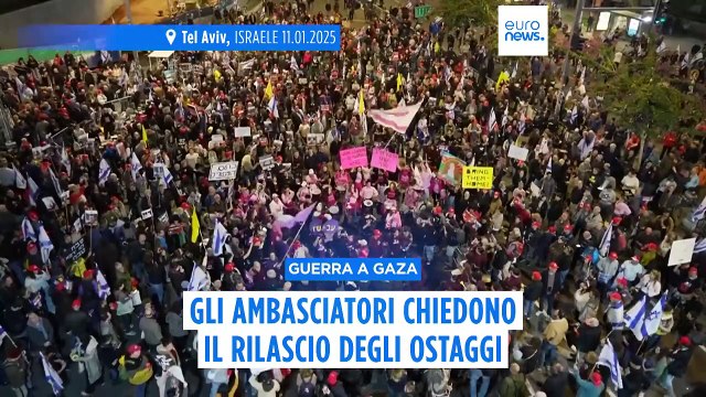 Tel Aviv: gli ambasciatori si uniscono alla manifestazione per il rilascio degli ostaggi