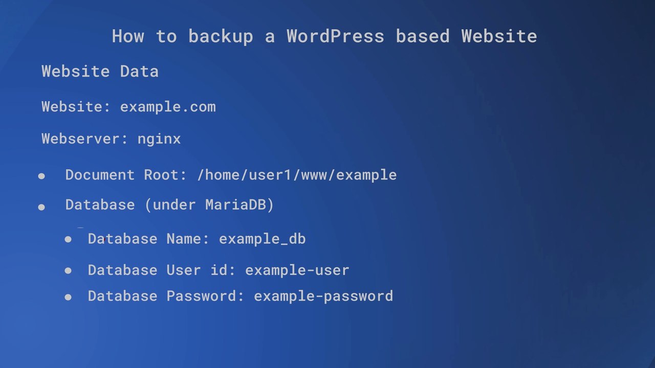 How to Backup a WordPress Site using the Command Line